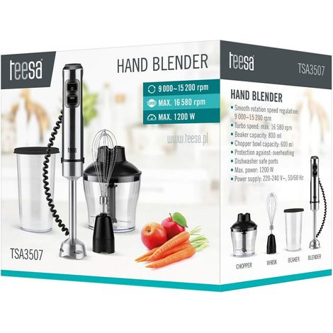 Batidora de mano multifuncional Teesa TURBO de 1200 W (1/5)