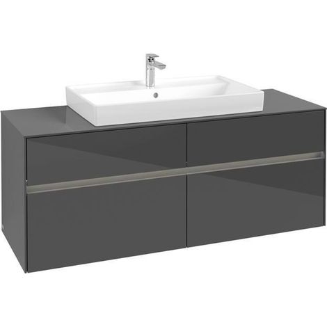 VB WTUS Collaro C088B0 1400x548x500mm avec 4 façades WT en gris brillant
