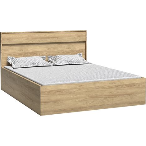 Bett 140x200 cm, Eiche, MEGARA-161 (1/4)