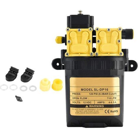 Pompe de Pulvérisation d'eau Accessoires Tête 12 V Double Noyau Électrique Auto Pulvérisation Pompe pour Jardin Pelouse (1/5)