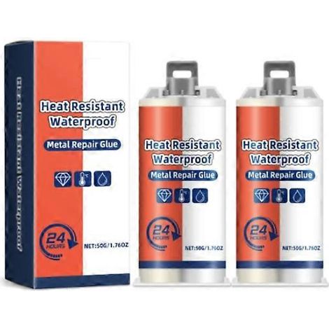 Colle de fonderie forte 2x Ab, mastic de soudure époxy liquide, pâte de réparation de métaux haute résistance (1/4)