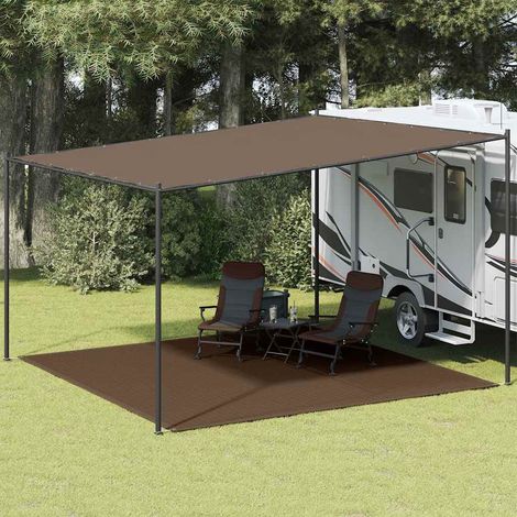 310811 vidaXL Tent Carpet 400x400 cm Brown (1/5)
