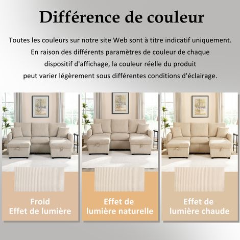Canapé-lit multifonctionnel. Le dossier de la canapé peut être ajusté à volonté. Taille : 180x127 cm. Canapé-lit confortable. (1/5)