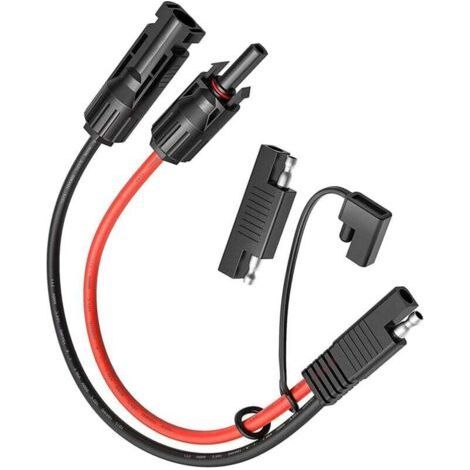 MC4 to SAE Adapter for Solar Panel to 10 AWG SAE Adapter - 50cm RV Solar Panel Battery Charger Kit (1/4)