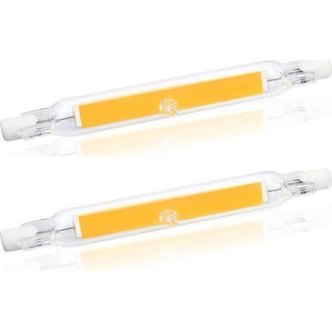 5W R7S 78MM Ampoule LED de J78 COB filament, 500 lumens 360 degrés, ampoule halogène 30W 48W 50W équivalent, parfait pour maison, cuisine, pièce, balcon, bureau, etc (2pcs, Blanc Chaud 2700K) (1/5)