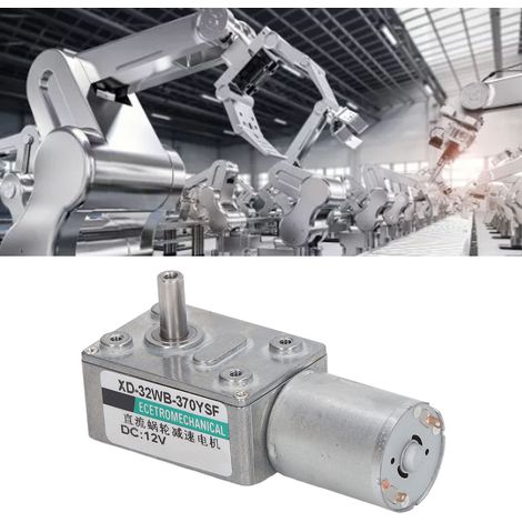 Moteur à engrenages CC réversible à vitesse variable XD32WB-370YSF 12 V avec vis sans fin, miniature basse vitesse 2 W, 30 tr/min (1/5)