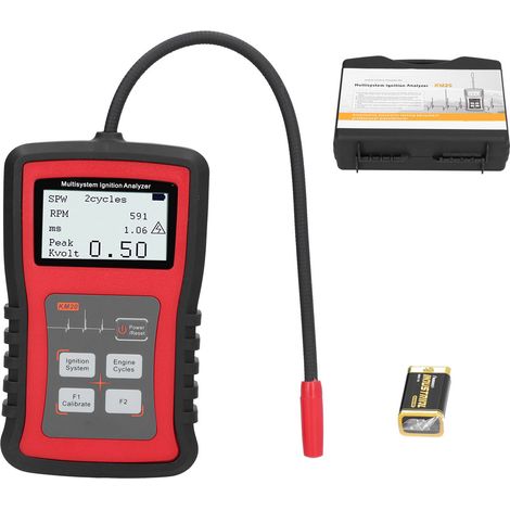 Analyseur d'allumage 24W, affichage LCD multisystème, mesure du RPM, testeur de bougies d'allumage (1/5)