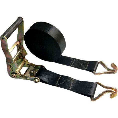 Lot de 2 Sangle avec cliquet 2 tonnes 5 m x 38mm