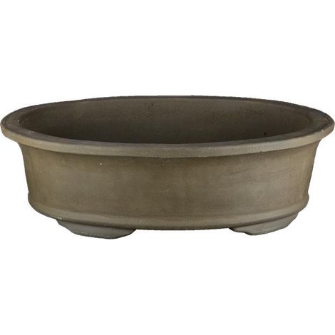 Vaso per bonsai ovale in gres 45x35x12 cm - 2895b