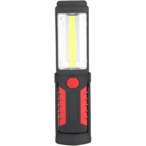 LED work light with 360-degree rotating hook, 3W rechargeable COB LED flashlight, emergency camping work light with magnetic mount for garage, workshop, camping, DIY (1/5)