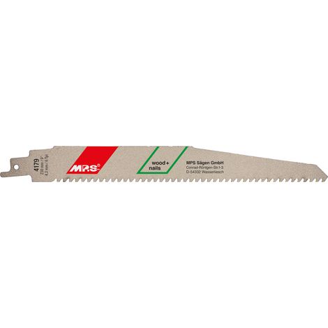Lame de scie alternative MPS 4179, paquet de 1 unité, compatible avec les outils standard.