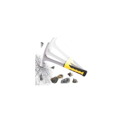 Geological Hammer,Marteau,Géologie Outils,Multi-Function Hammer For Geological Exploration Tool Tête plate Mining Hammer avec poignée de réduction des Chocs (1/5)