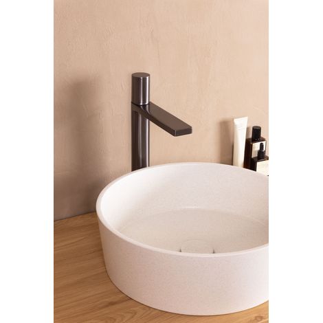 Vasque ronde Ø38 SYBIL en béton minéral BASS beige