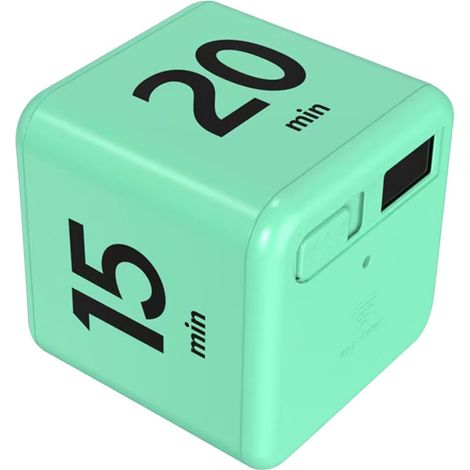 Cube Timer - 6 6 Cm - Gravity Sensing Flip Countdown Timer - For Study Cooking Sports Office Use - 15 20 30 60 Min Options - 1 Piece