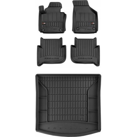 SET Alfombrillas goma 3D VW Touran 2 2010-2015 con 7 plazas. (1/5)