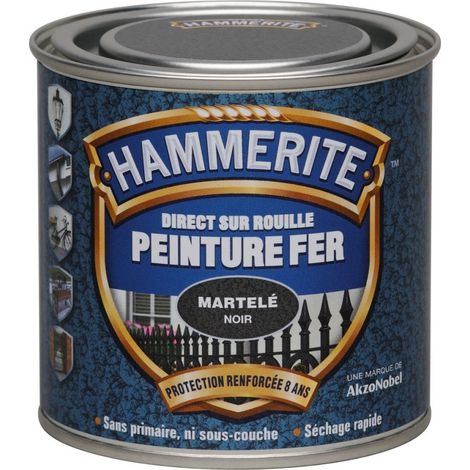 Pintura para hierro martillado gris plata 0,25 litros - Hammerite