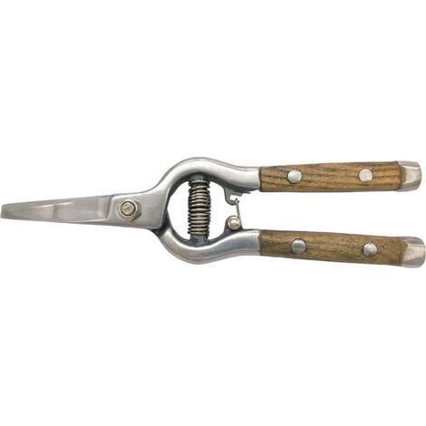 FORBICE PER FIORI CON MANICO IN LEGNO 20,5CM
