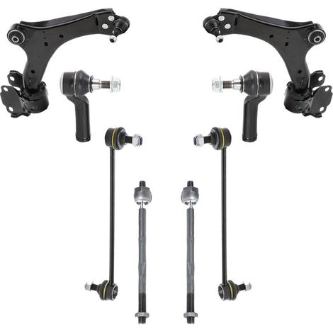 KIT BRACCIO OSCILLANTE 8 PEZZI COMPATIBILE CON VOLVO S60 II (134) D3 / Kit Sospensione Completo OE/OEM / Bracci Oscillanti + Testine Sterzo / Sostituzione Diretta OEM