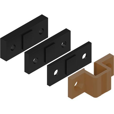 Gâche haute 6812 bronze - LA CROISEE DS - DS6812BRZ