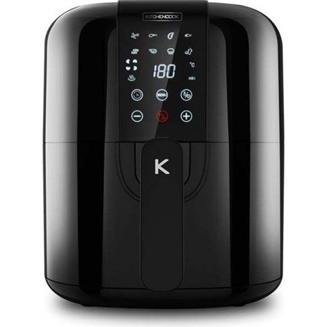 Friteuse Sans Huile 3l - 8 Programmes Airmed Noir Kitchencook - Reconditionné (1/5)