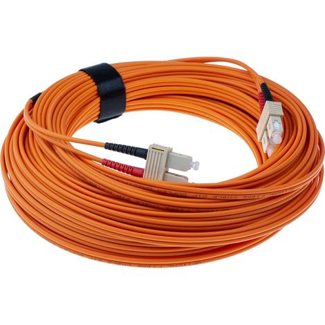 Câble fibre optique RS PRO 25m Avec connecteur / SC, OM1 Multi-mode ( Prix pour 1 ) (1/3)