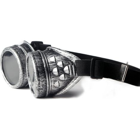 Lunettes de soudeur style heavy metal steampunk gothique, lunettes de protection pour le travail de soudage (1/4)