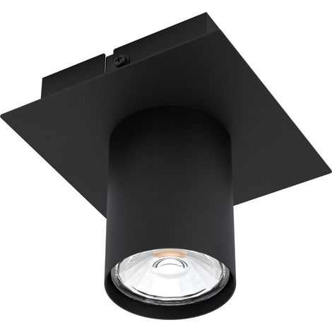 Plafonnier spot LED Valcasotto, luminaire minimaliste en métal, lampe (1/5)