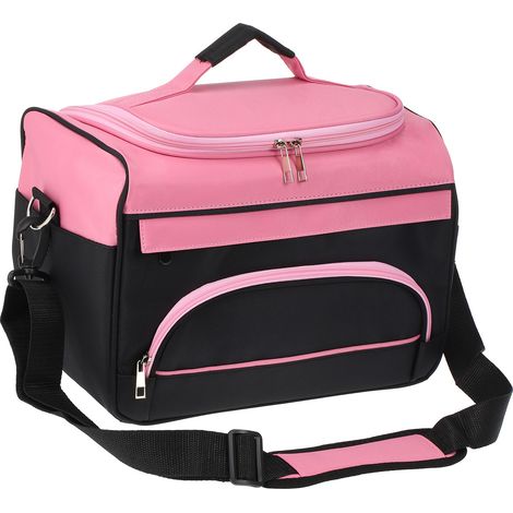 Trousse à ciseaux de coiffure, sac à main pour salon de coiffure, trousse pour peignes et outils de coiffure, trousse de maquillage, étui de voyage avec bandoulière (1/5)