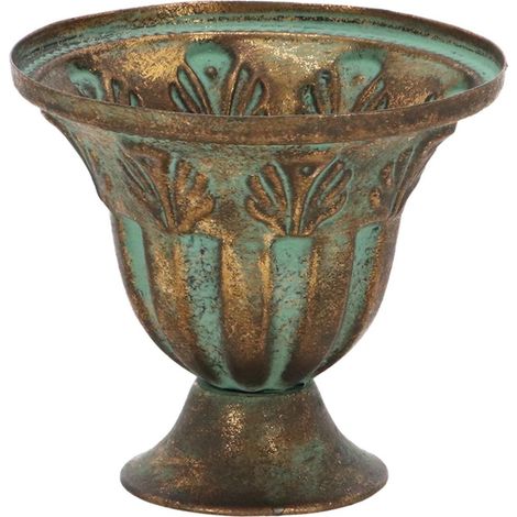 Kleine dekorative Eisenvase, Höhe 12 cm