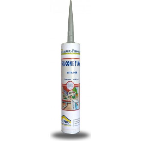 Destockage - Mastic silicone cartouche joints fongicide cuisines - salles de bains - 310 cc Transparent - MATPRO