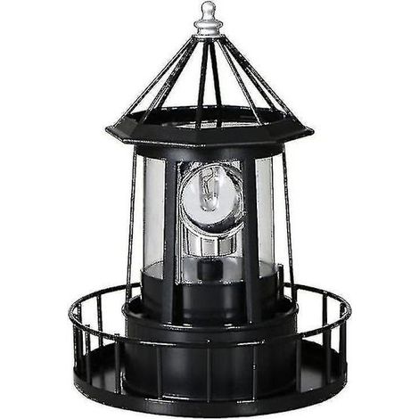 Phare solaire LED, lampe de jardin rotative à 360° - WELLNGS (1/4)