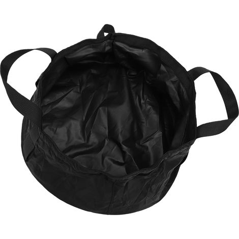 Seau à Eau Pliable Portable, Bassin en Nylon Durable pour Le Lavage de la Vaisselle en Plein Air Camping Randonnée 30cm X 14cm (Laisse Tomber) (1/5)