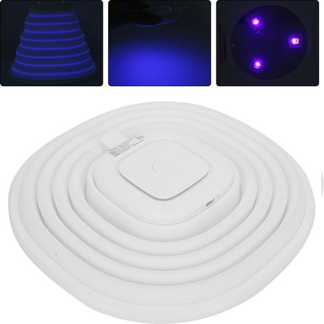 Lampe de nettoyage UV portable USB pour vaisselle, lampe de nettoyage intelligente en silicone blanche (1/5)