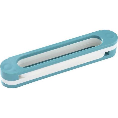 Lot de 2 étagères à pantoufles murales pour salle de bain, à suspendre derrière la porte des toilettes, pliables et sans perçage, sans grille - Bleu-AquaForge (1/3)