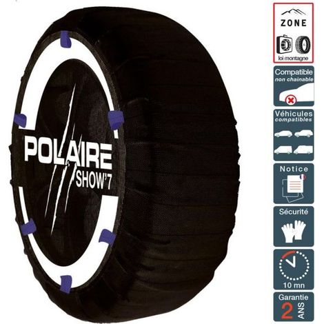 Chaussette neige hiver ultra résistante montage facile pour pneu 165/45R400 POLAIRE 0S11-S7IA-31