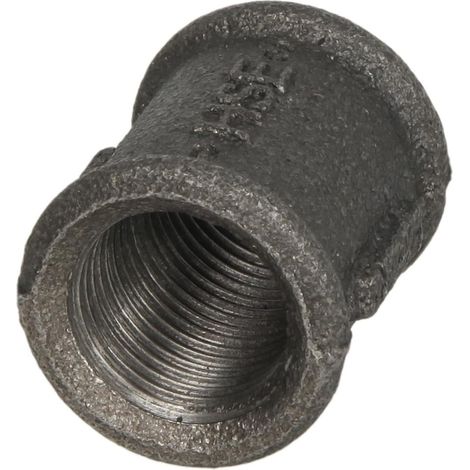 Raccord en fonte malléable noir manchon 3'' FF/FF
