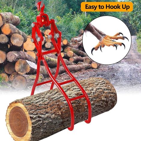 Grappin à 4 griffes 36in Opening Timbers Log Lifting Tongs Logging Grabber Duty (1/5)