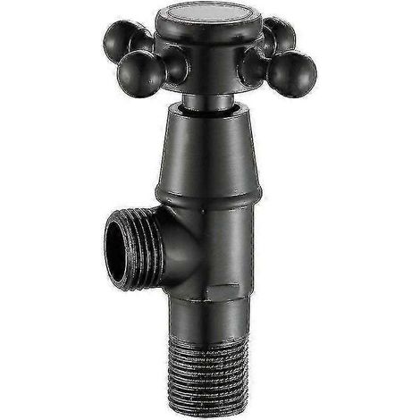 Interface de robinet, vanne d'angle noire, 1 pièce (1/5)