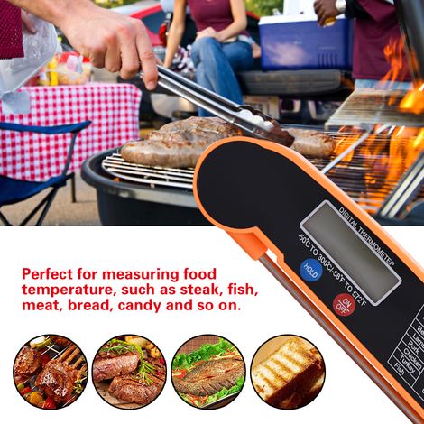 Thermomètre de barbecue à sonde pliable ultra-mince (1/5)