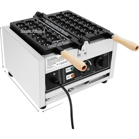 Waffeleisen, doppelseitig, Temperaturregelung, Silber (1/2)