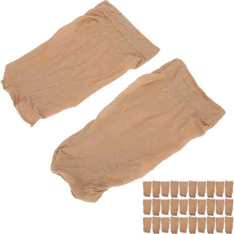 30pcs Bonnet Filet à Cheveux Élastique Extensible Lavable Portable Résille Coiffure Professionnelle Teinte Chair (1/5)