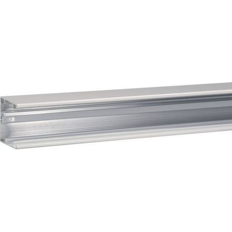 Socle pour goulotte queraz h54mmxp54mm L200mm 1 compartiment alu RAL9016 Pure HAGER GBA5005019016 (1/2)