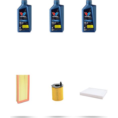 Kit tagliando 3 FILTRI e 3L OLIO compatibile con Lancia Ypsilon II (312) 0.9 Twin Air 63kw dal 2011 (1/5)