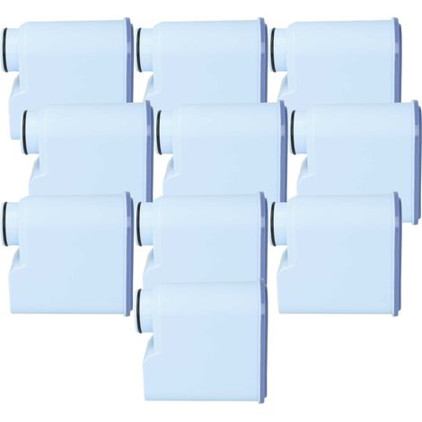 vhbw 10x Water Filter compatible with Saeco PicoBaristo SM5479/10, SM5478/10 Coffee Machine, Espresso Machine - Light Blue