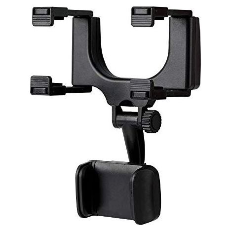Support Telephone Voiture retroviseur, Universel Support Portable Voiture, accroche Telephone Voiture réglable à 360 degrés, Fixe Voiture Telephone adapté à la Plupart des véhicules (1/5)
