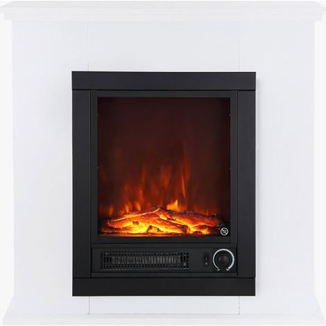 Estufa/chimenea eléctrica decorativa segovia, yh-2306, 1150 w, 70 x 18,5 x 71 cm