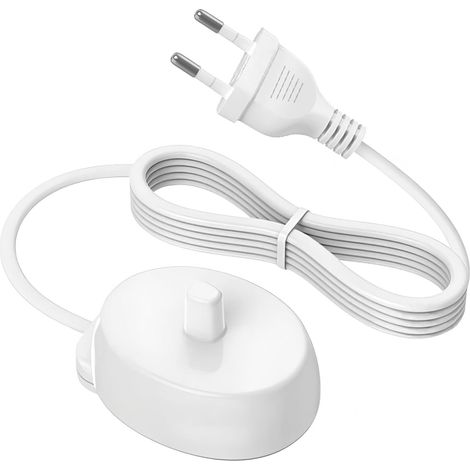 Chargeur de brosse à dents de rechange 3757 compatible avec les brosses à dents électriques Braun Oral-B, pour les modèles Braun Oral-B iO6/iO5/iO4/iO3, Genius X, Pro 3900, 3500, 3000, 2500, 750, 8900 (1/5)