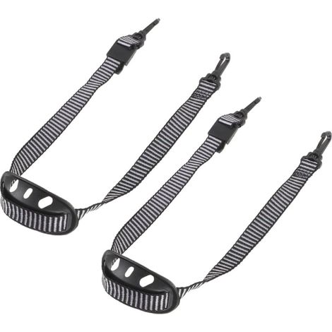 2 Pièces Jugulaire de Casque de Chantier Chin Strap Noir (1/5)