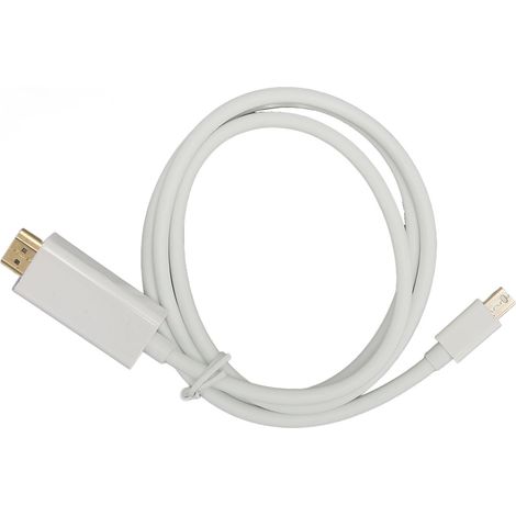 Câble adaptateur Mini DisplayPort vers HDMI professionnel mâle-mâle 1m/3,3ft blanc pour moniteur et projecteur (1/5)