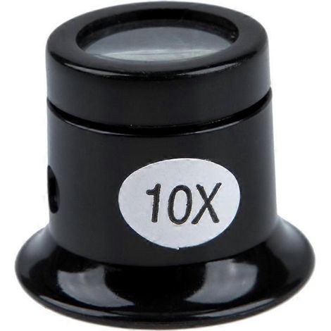 Loupe de précision 10X pour bijoutier, loupe optique, outil de grossissement (1/4)